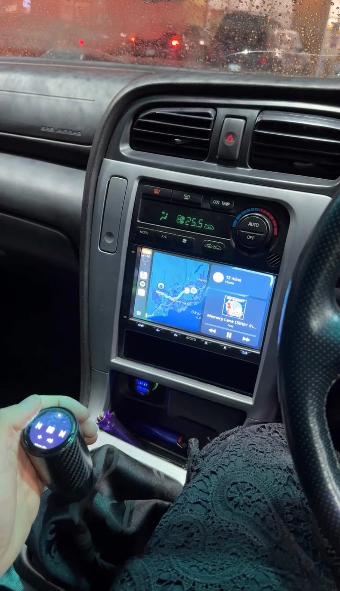 Shift Sync — Customizable Carbon Fibre OLED Shift Knob [Pre-Order]